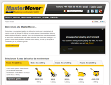 Tablet Screenshot of mastermover.it